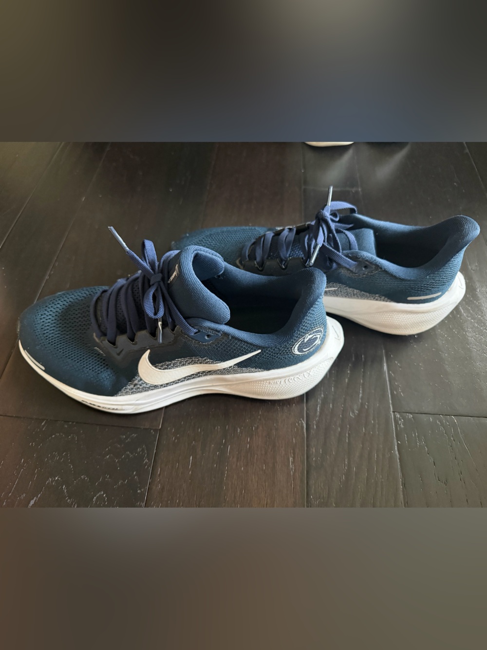 Nike: Penn State Navy and White Athletic Running Shoes